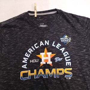 Fanatics MLB World Series HOU Champs Casual T Shirt Adult Mens Size XL Black